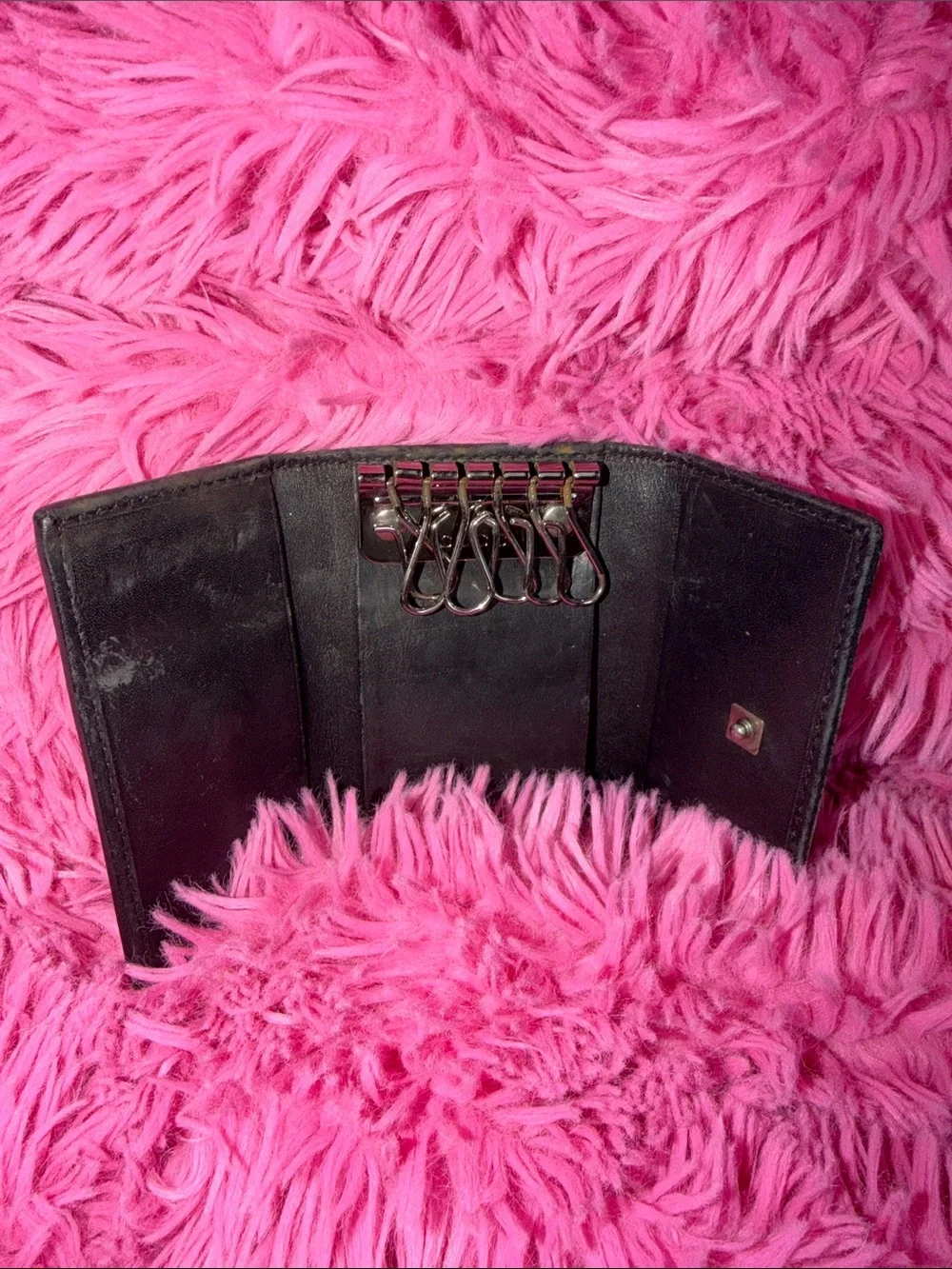 Gucci Black Monogram Canvas Key holder
